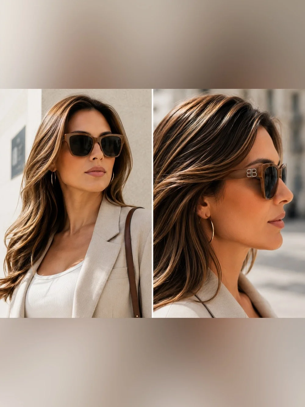 Balenciaga Mocha Brown Oversized Sunglasses BB0102SA 009 NWT